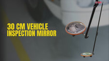 portable vehicle inspection mirror with built in torch for easy visibility