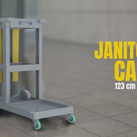 janitorial cart for cleaning