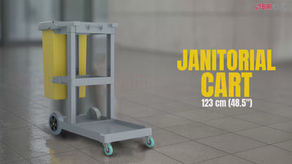 janitorial cart for cleaning