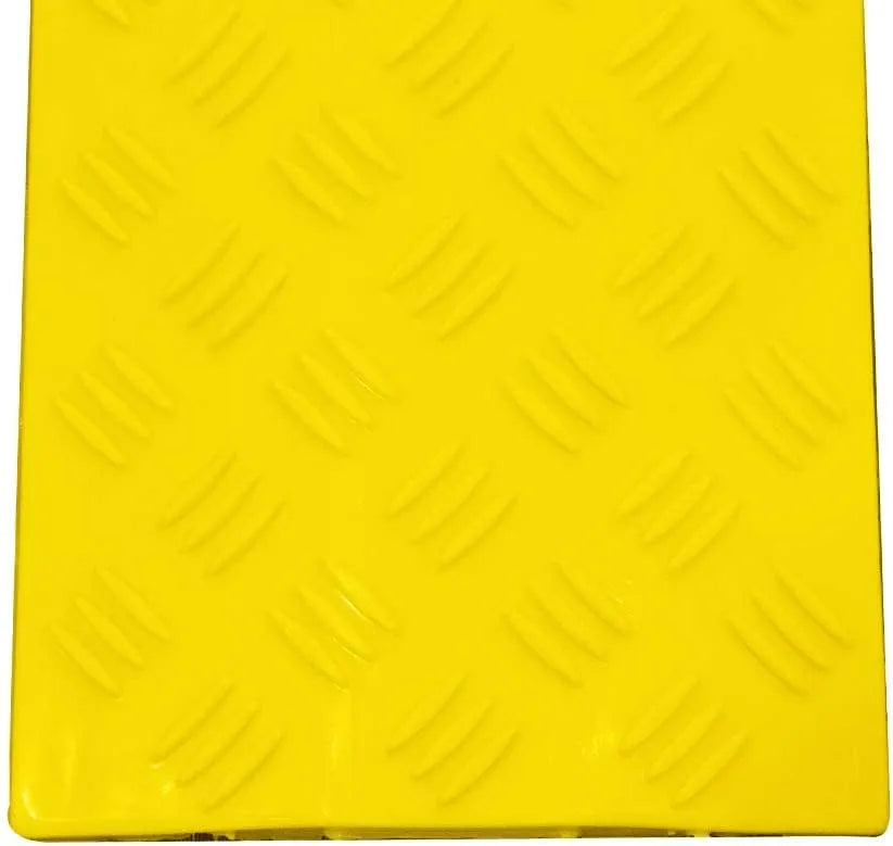 Chevron Yellow Ramp Cable Ramp with Single Channel (40x5.2 Inch) - Yellow | Buy Now