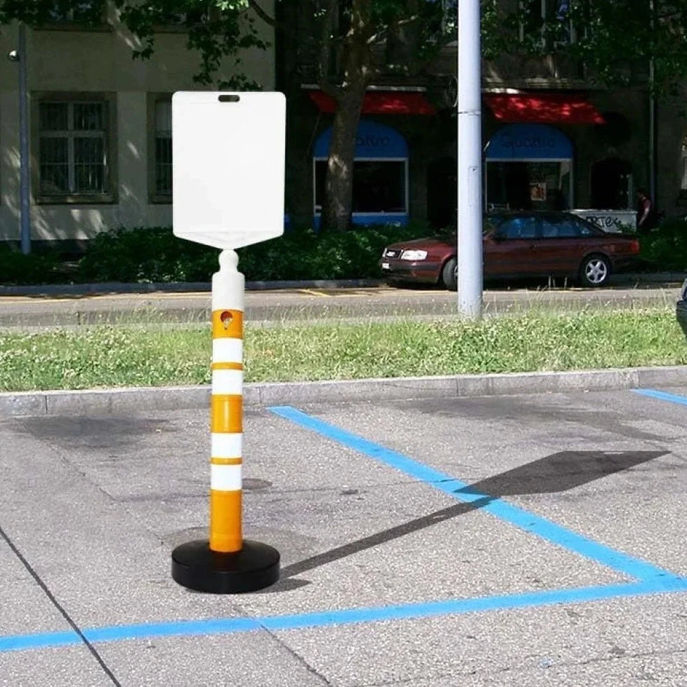 Rectangular Empty Sign Plate for Traffic Cones