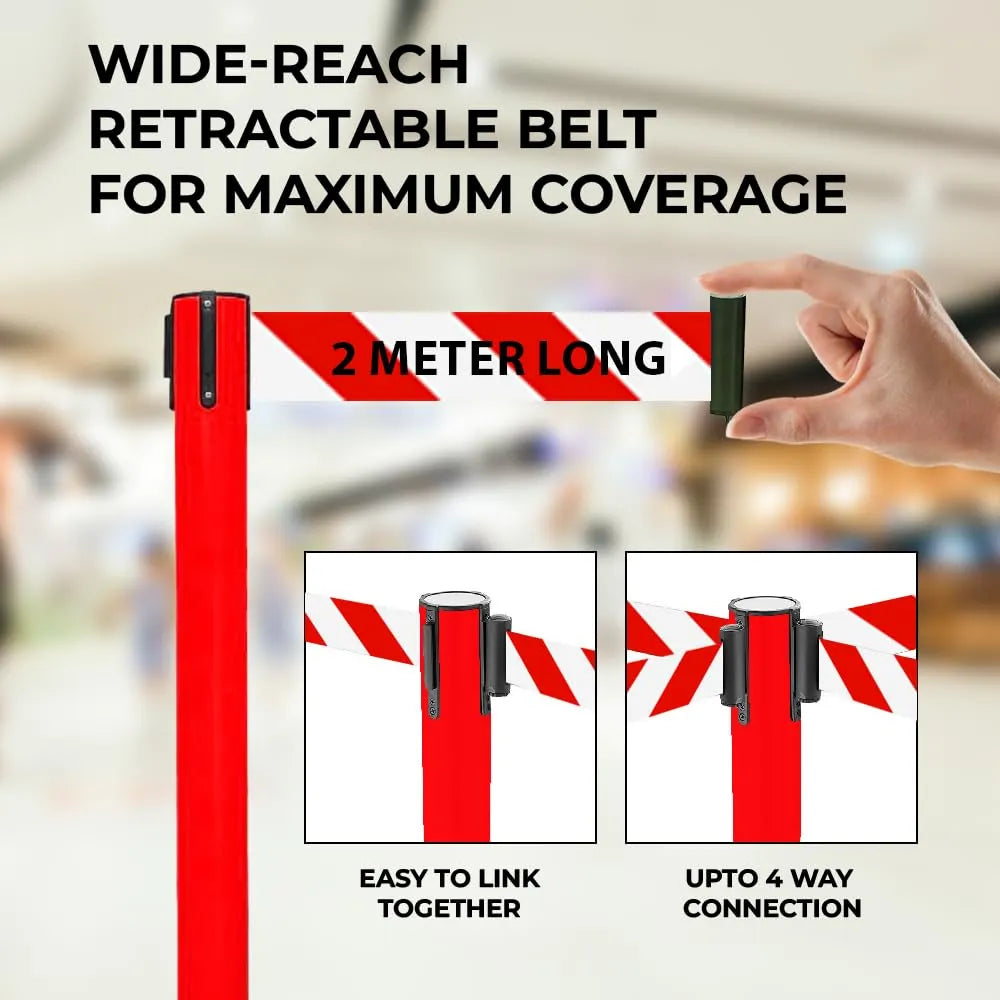 Red Retractable Belt