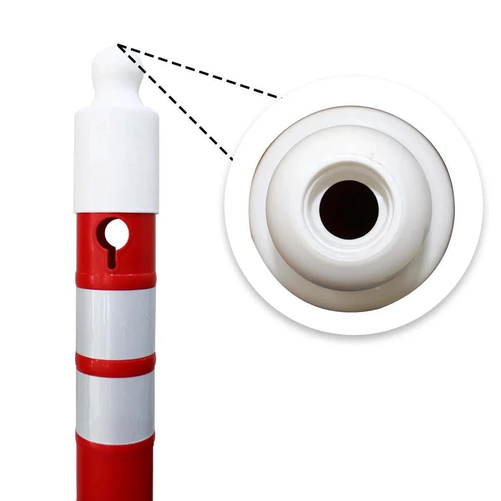Traffic Safety Reflective Post Red | Sand-Filled Base Post | Shop Now