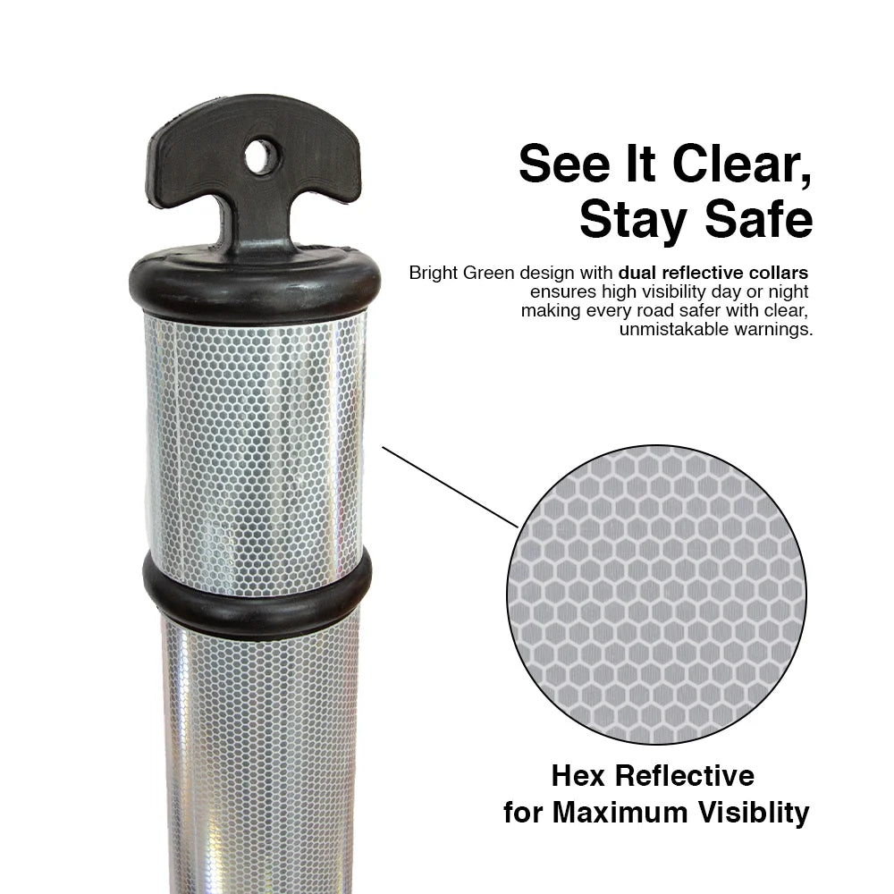 Weather Resistant Reflective Traffic Channelizer