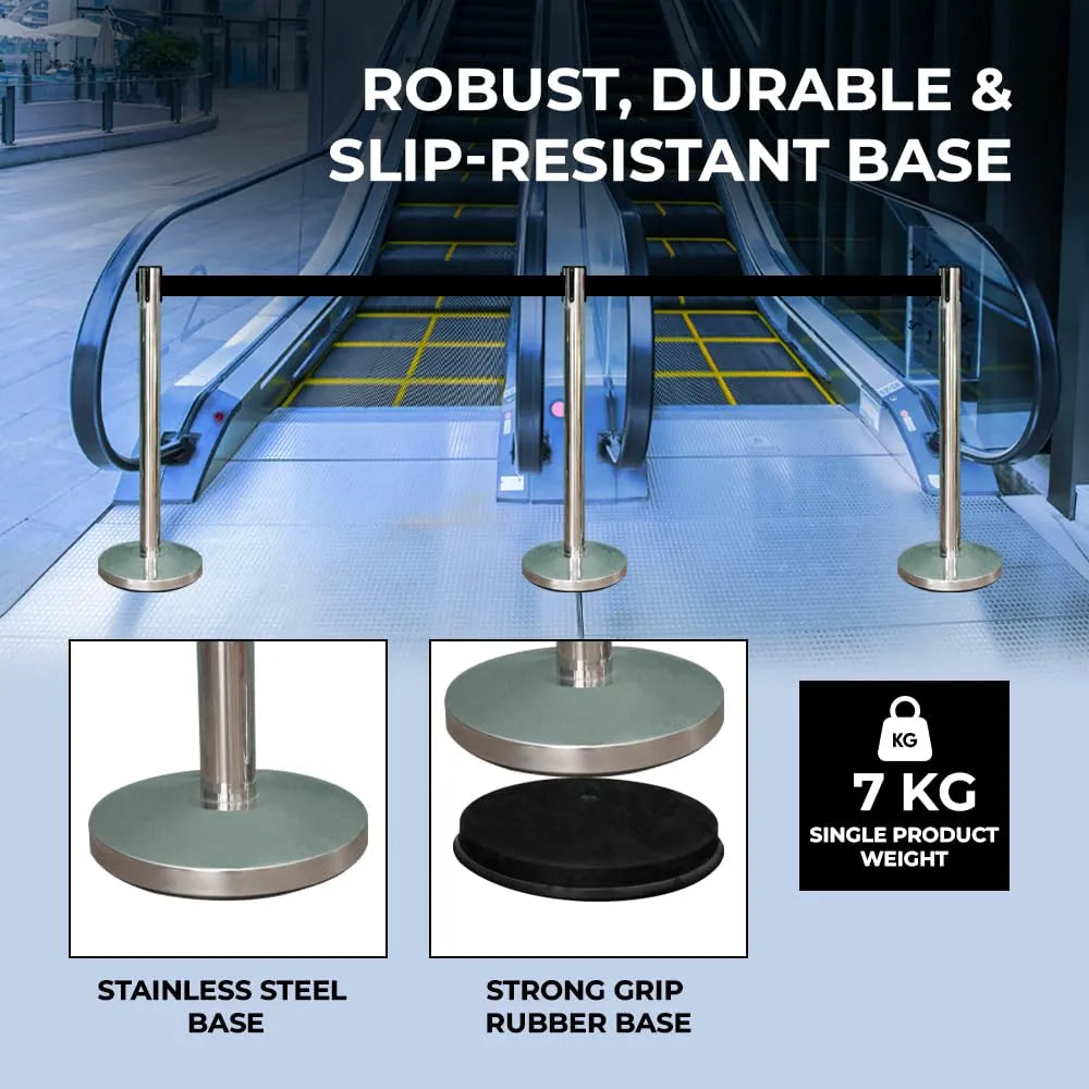 Access Control Safety Barrier Black