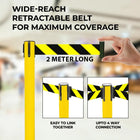 Safety Crowd Access Control Belt Yellow