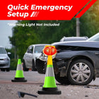 Weather Resistant Road Cone Green