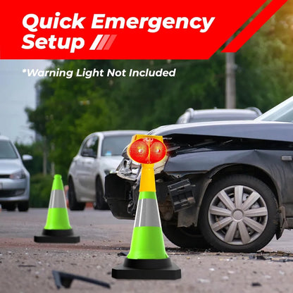 Weather Resistant Road Cone Green