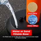 road safety post with fillable base