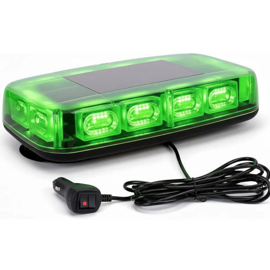 Green warning light bar