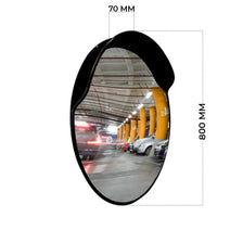 Round convex mirror
