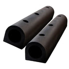 Protège-mur robuste en caoutchouc de type D de 900 × 150 mm pour quai de chargement