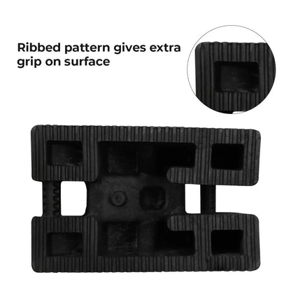 Wheel Chock Ribbed Pattern Extra  Grip