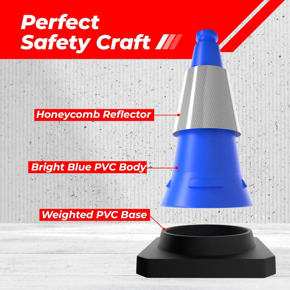 Road Safety Reflective Cone With Weighted Base
