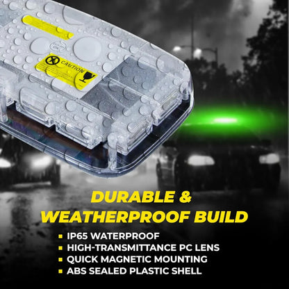 Clear plastic cover with magnetic mounting