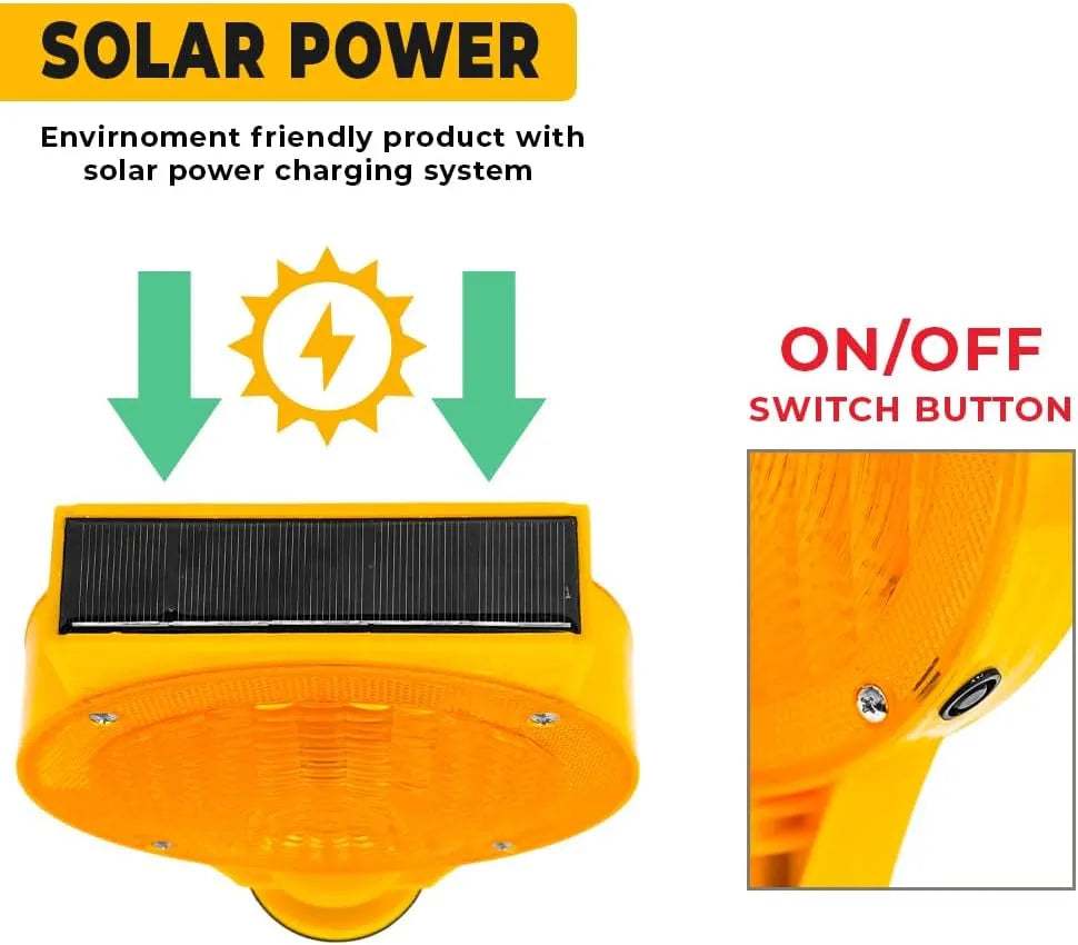 High visibility Solar Powered Safety Light
