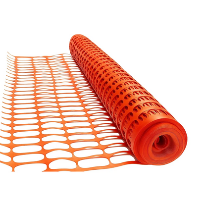 orange safety mesh barrier netting for construction and hazard marking
