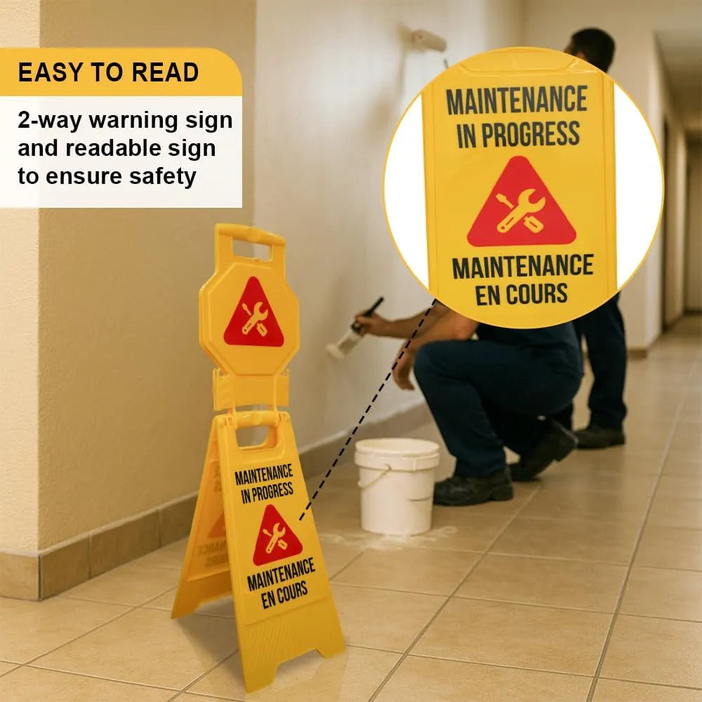 Weather Resistant Safety Warning Signs Yellow
