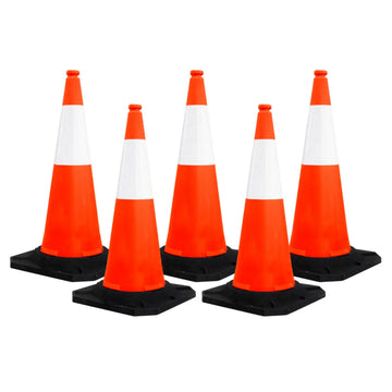 Standard Traffic Cone – Red – Set of 5 – 39″