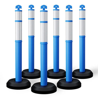 Set of 6 delineator posts