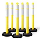 Set of 6 delineator posts