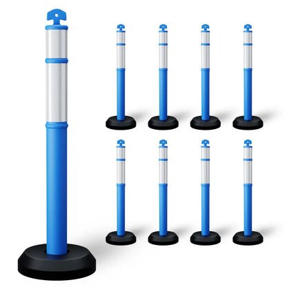 Set of 9 delineator posts