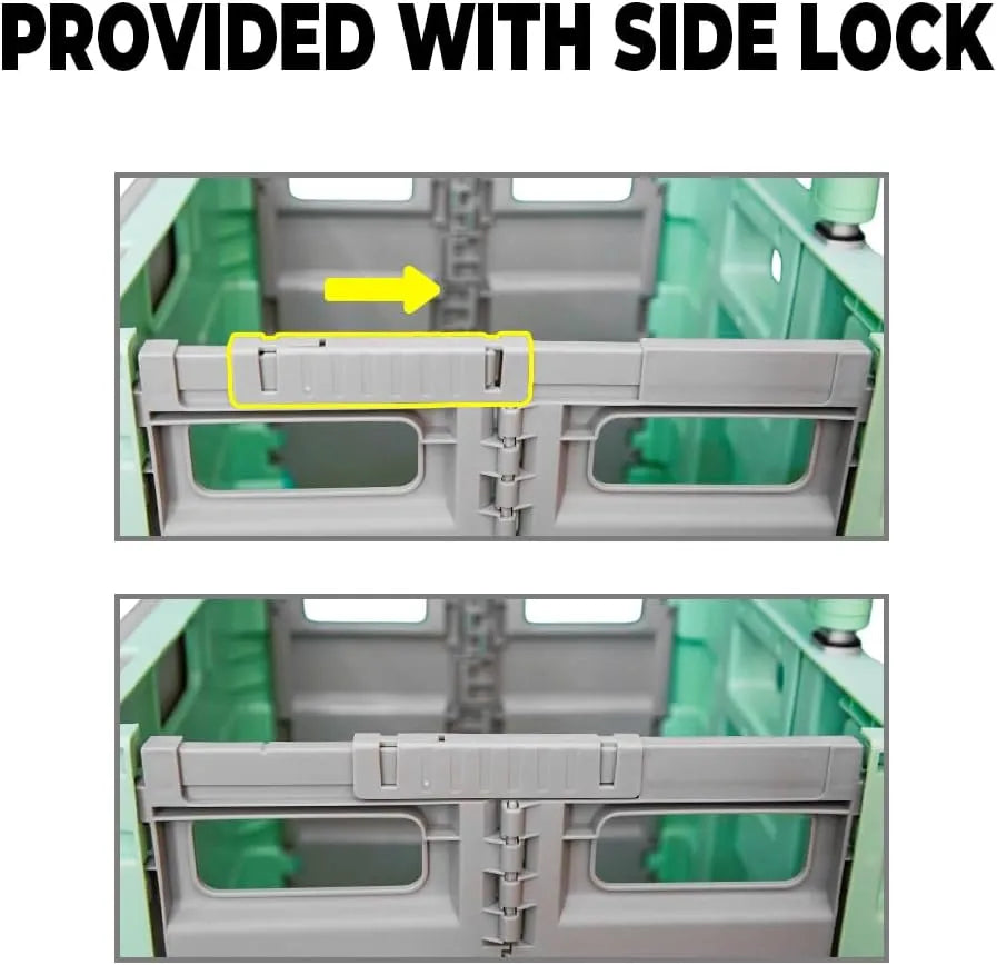 Plastic Trolley Cart With Locks
