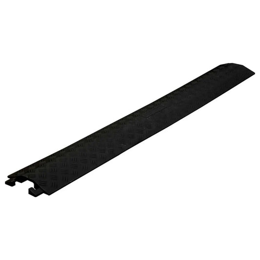 Wire Protector Ramp with Single Channel - Black (40x 10 Inch)