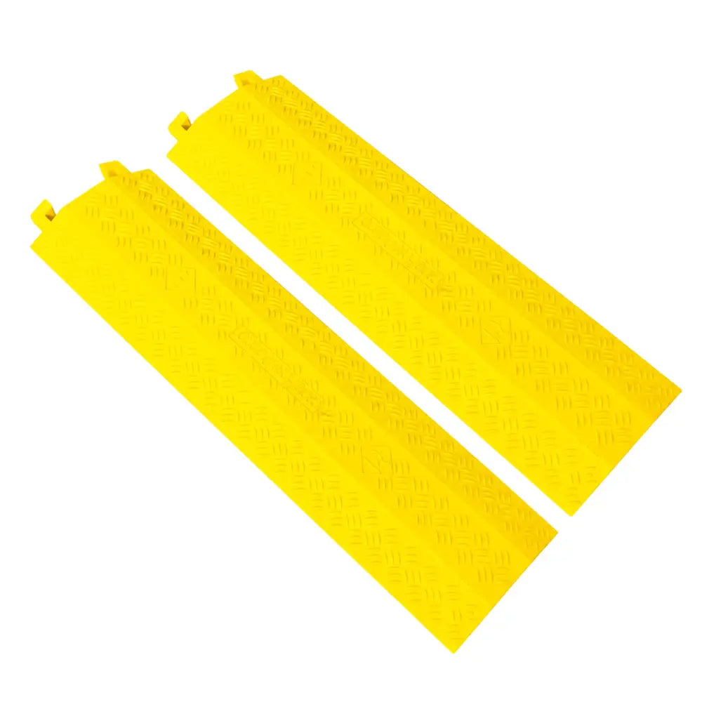 Protège-câbles jaune à un canal de 40 x 11 po