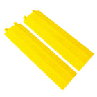 Protège-câbles jaune à un canal de 40 x 11 po