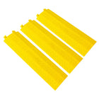 Protège-câbles jaune à un canal de 40 x 11 po