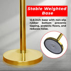 Gold Crowd Control Stanchions 100CM with 1.5M Golden Twisted Rope