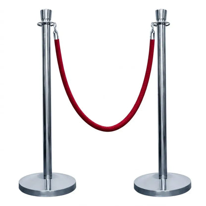 Red Belt Stanchion Post 2pcs