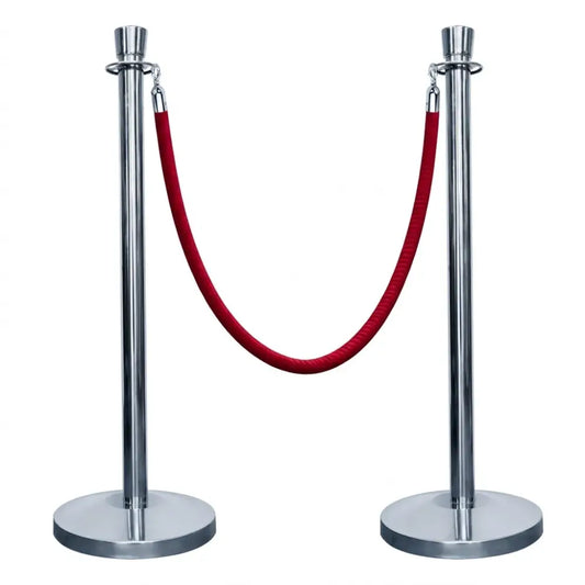 Red Belt Stanchion Post 2pcs