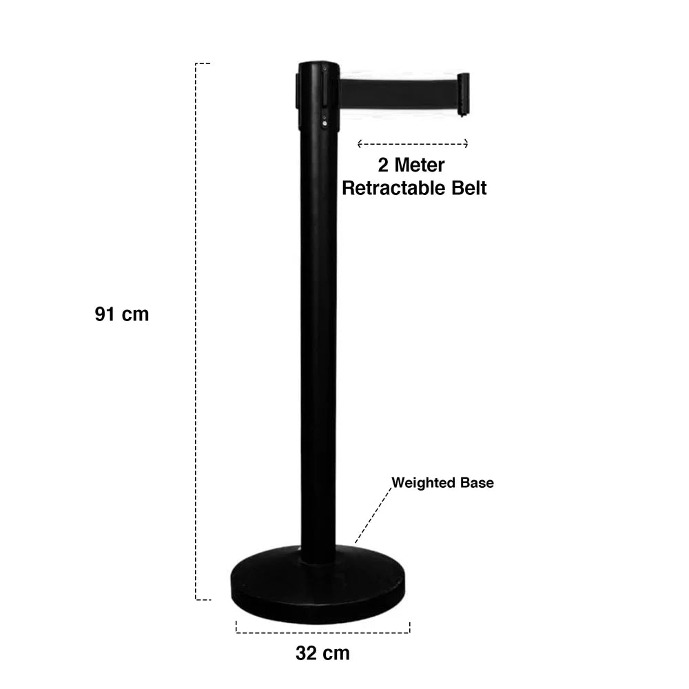 stanchion queue barrier