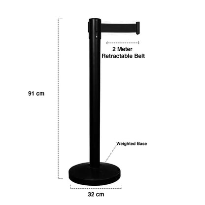 stanchion queue barrier