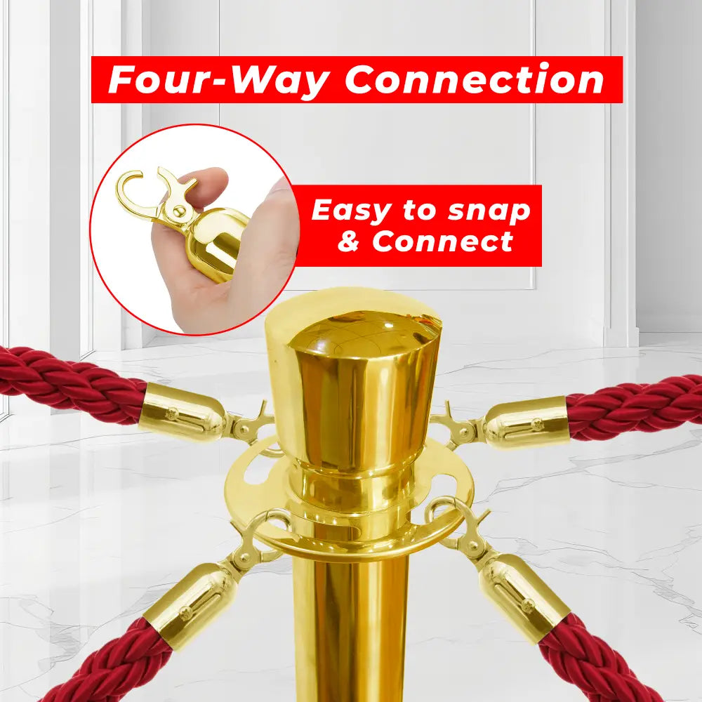 Crowd control 4 way connection