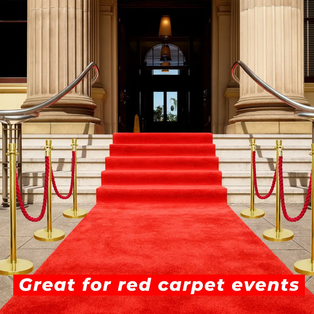 Event gold stanchions and barriers