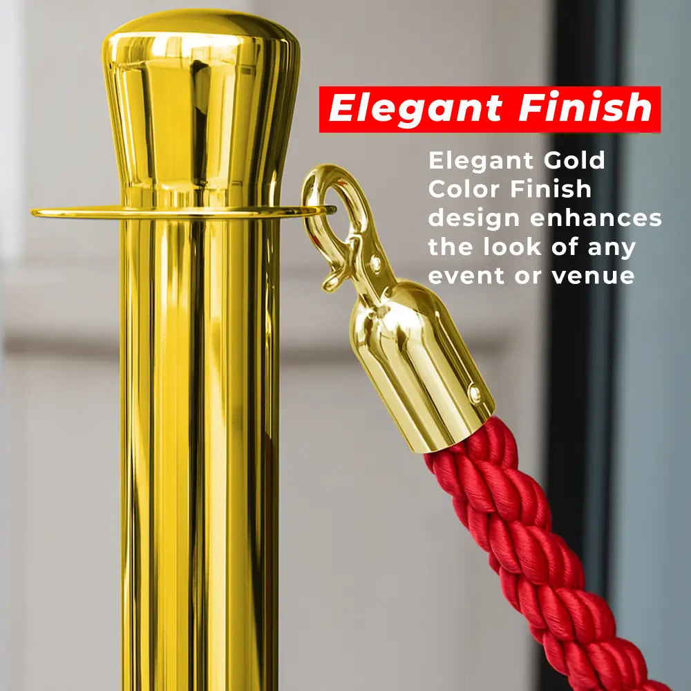 Gold premium stanchion