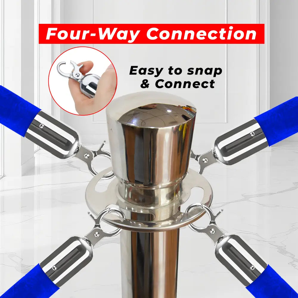 Metal four-way connection 