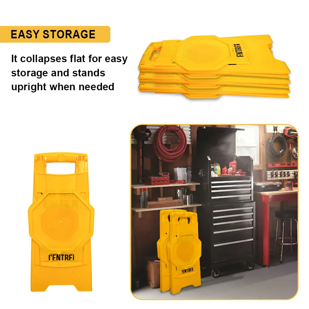 Foldable Stop Sign Custom Yellow