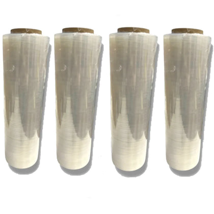 12" 1500 Ft Pallet Stretch Wrap │ Stretch Film (4 Rolls)