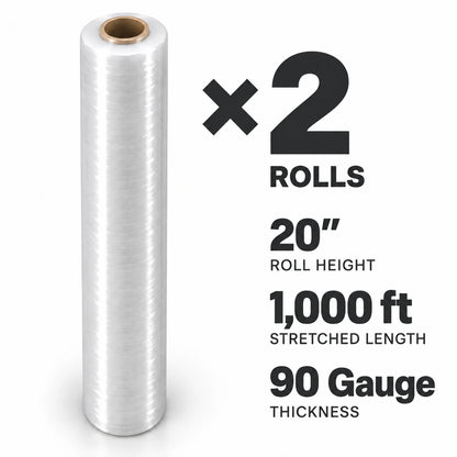 Stretch wrap film 90G | width 20 inch 2.5 kg 1000ft