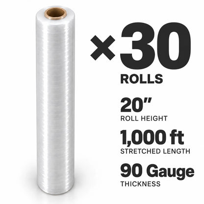 Stretch wrap film 90G | width 20 inch 2.5 kg 1000ft