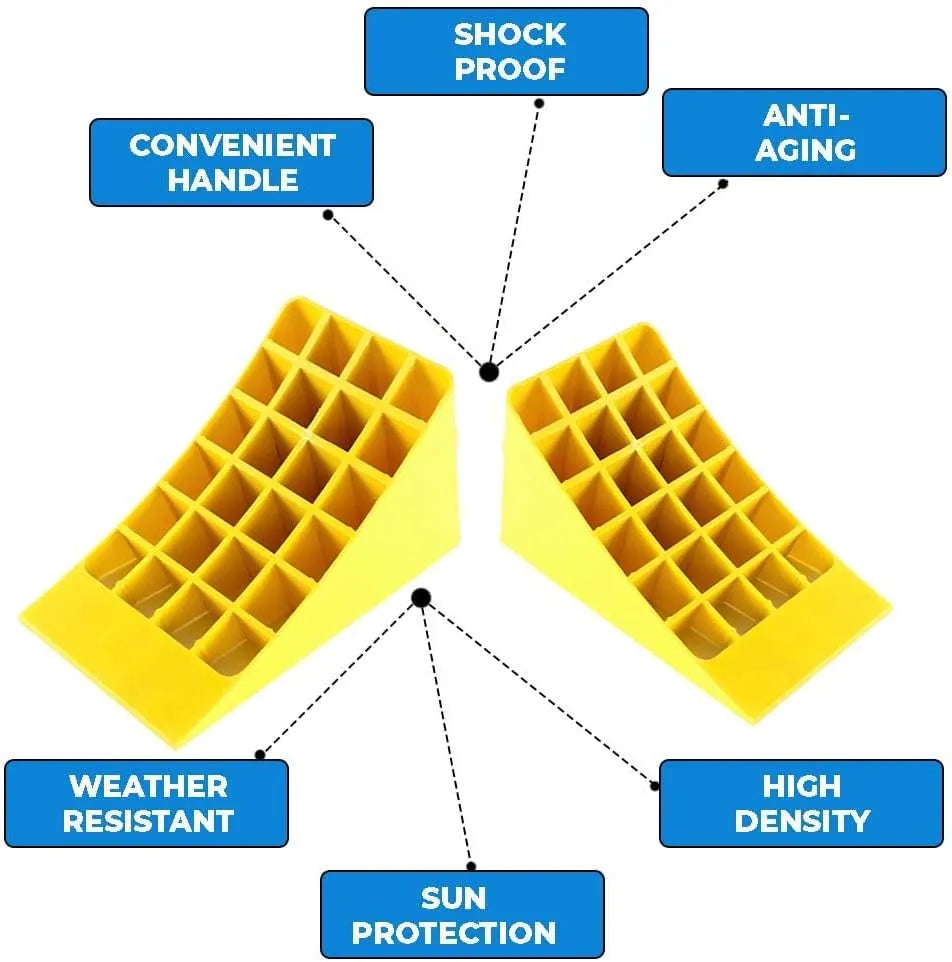 Anti Aging Plastic Wheel Stopper