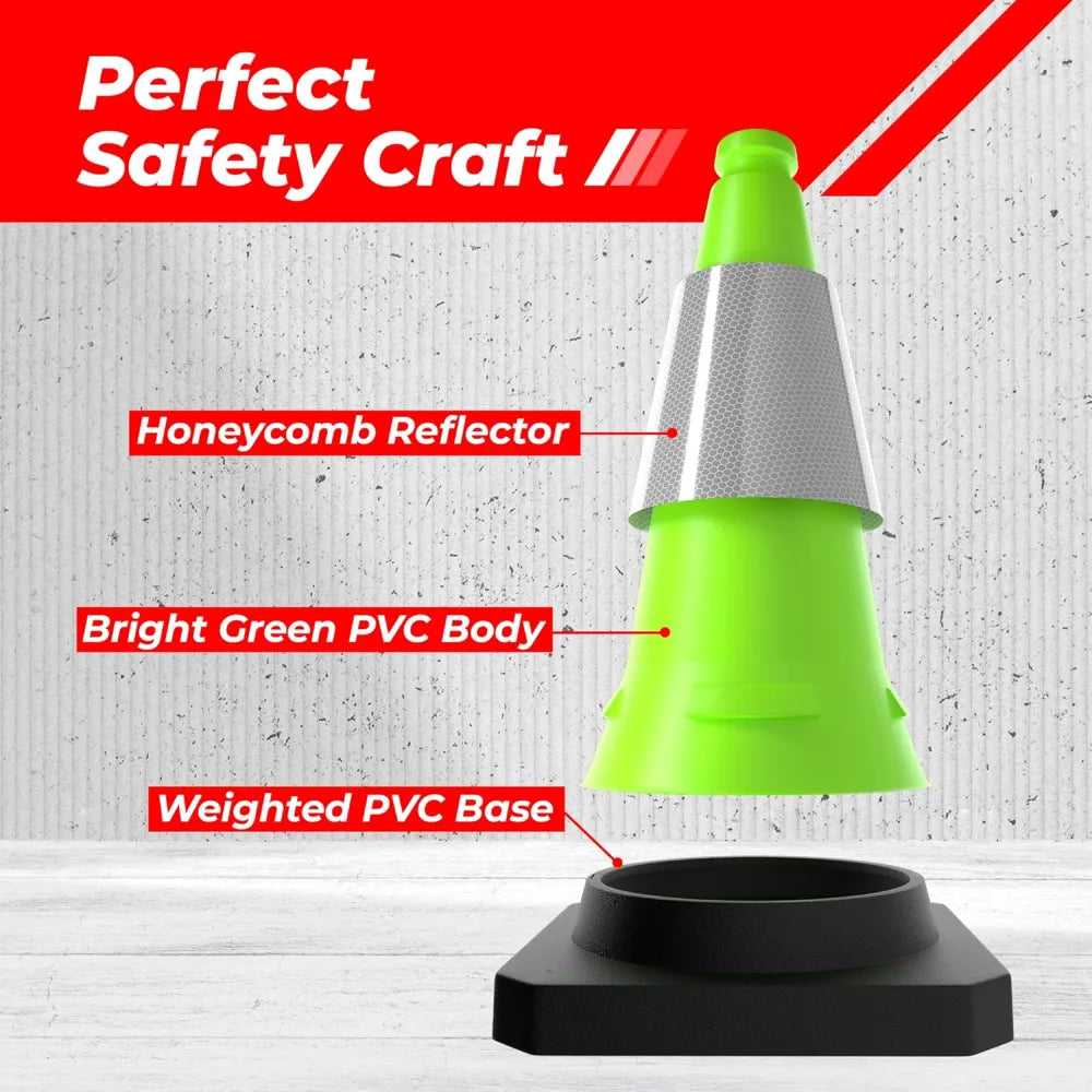 Road Reflective Cone With Weighted Base