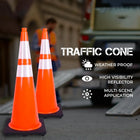 High Visibility Traffic Pylon 2pcs