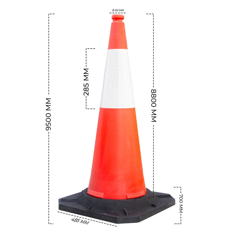 100 CM  Reflective Traffic Cone 