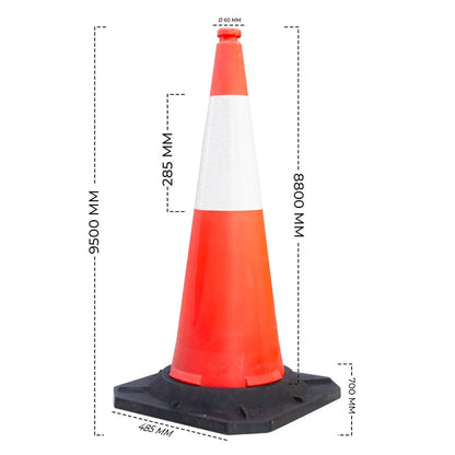 100 CM  Reflective Traffic Cone 