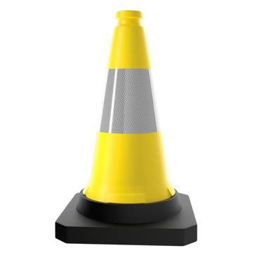 Cône de signalisation robuste – Jaune – 20″